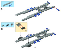 LEGO 8258 instructions page 6 – build guide